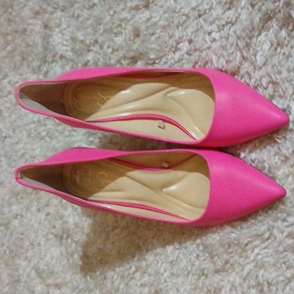 NWOT Jessica Simpson Hot Pink Pumps - Picture 2 of 9